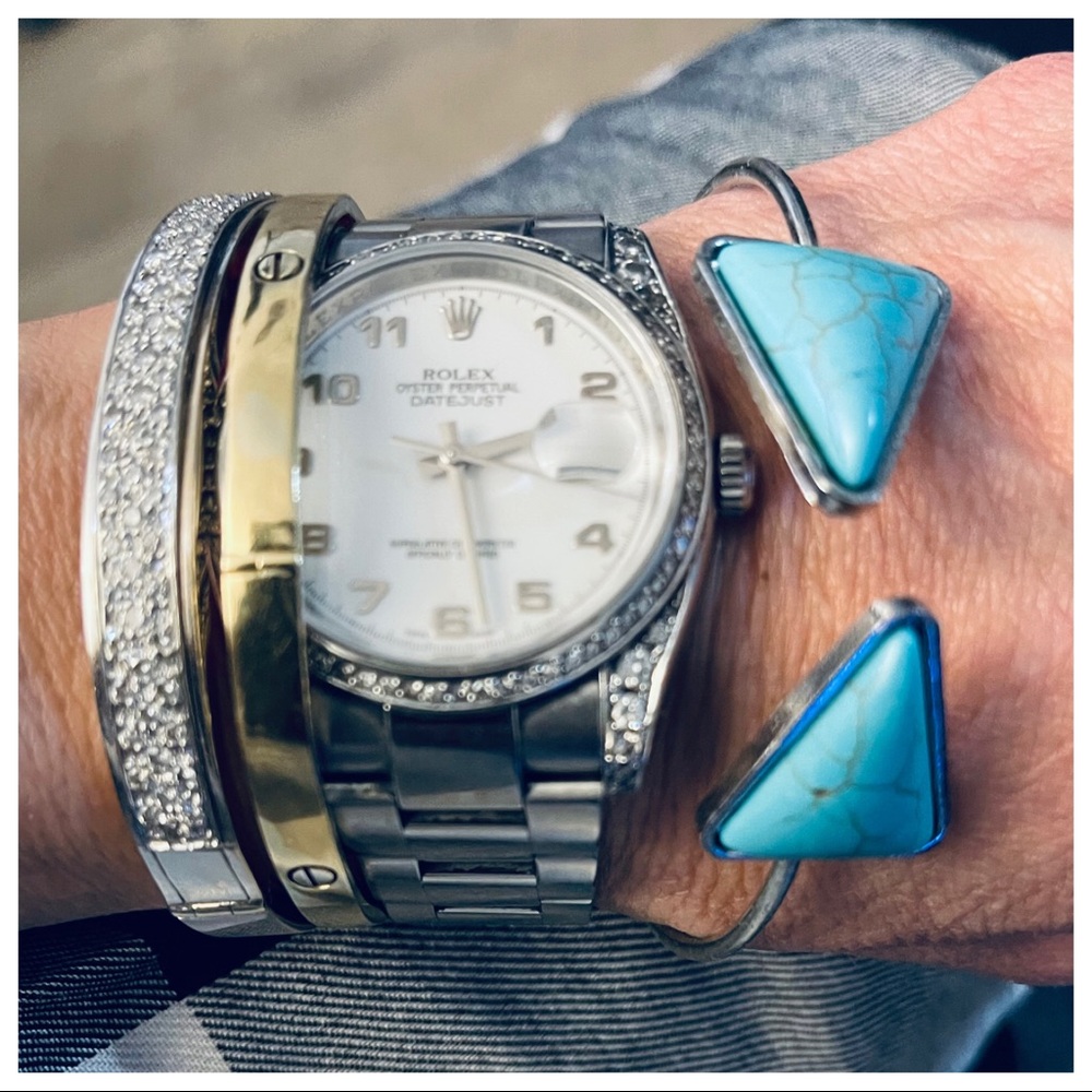 Chic arrow silver color cuff - Picture 3 of 3